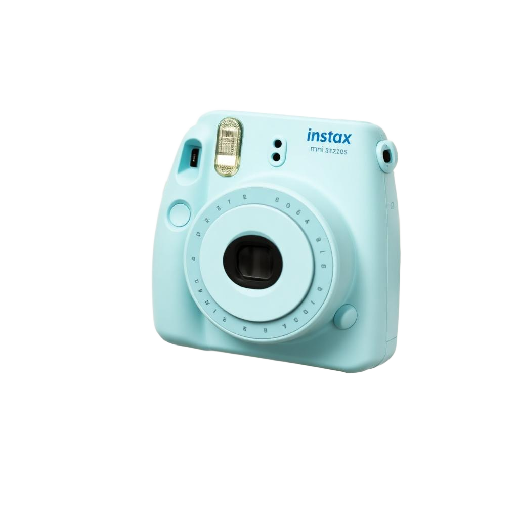Instant camera with polaroids